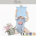 baby cotton handkerchief with emboried plush bear toy